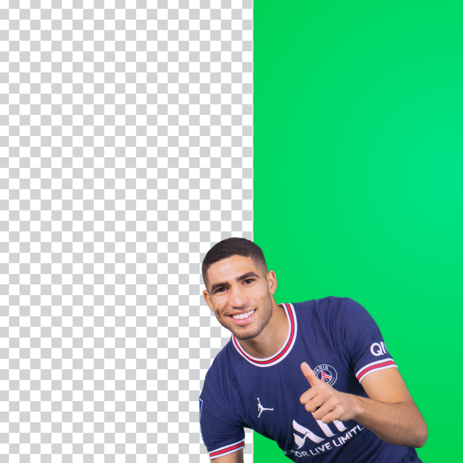 Automatic video keying by AI